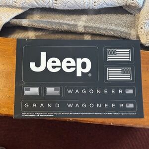 Jeep Black and White Decal Set